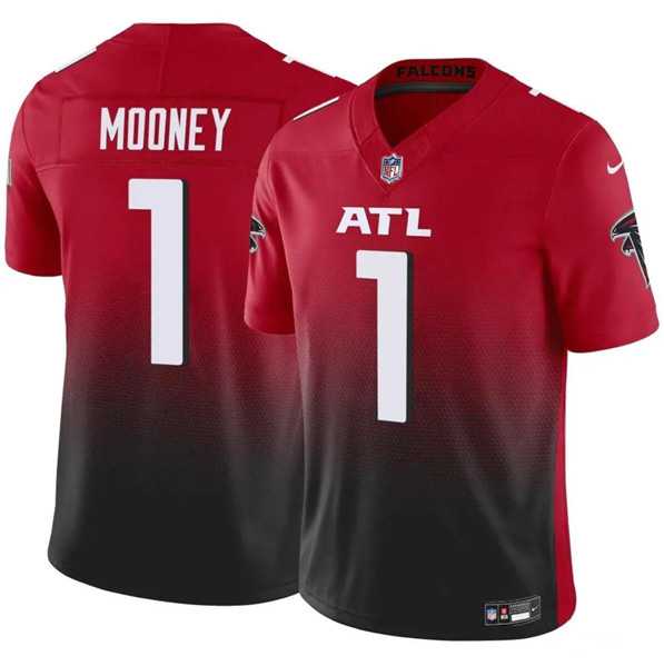 Youth Atlanta Falcons #1 Darnell Mooney Red Black 2024 F.U.S.E. Vapor Untouchable Limited Stitched Jersey Dzhi